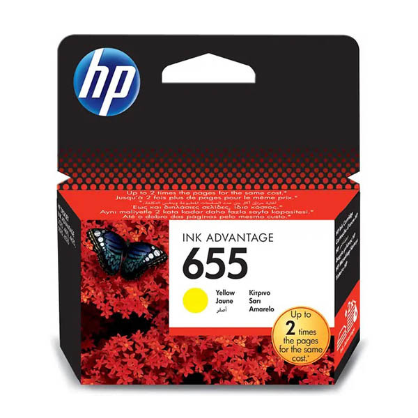 HP 655 (CZ112AE) tusz żółty, oryginalny 044222 - 1