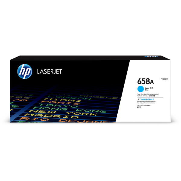 HP 658A (W2001A) toner niebieski, oryginalny W2001A 055402 - 1