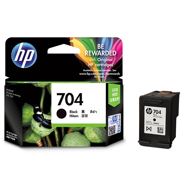 HP 704 (CN692A) tusz czarny, oryginalny CN692A 044106 - 1