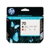 HP 70 (C9409A) głowica matowa czarna i czerwona, oryginalna 030486 - 1