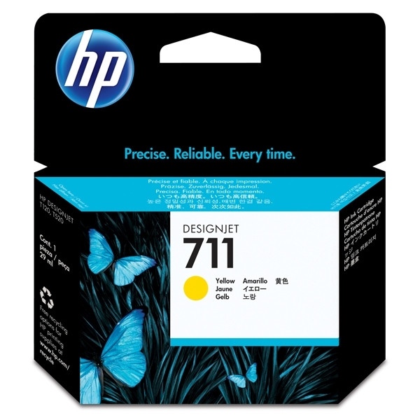 HP 711 (CZ132A) tusz żółty, oryginalny CZ132A 044200 - 1