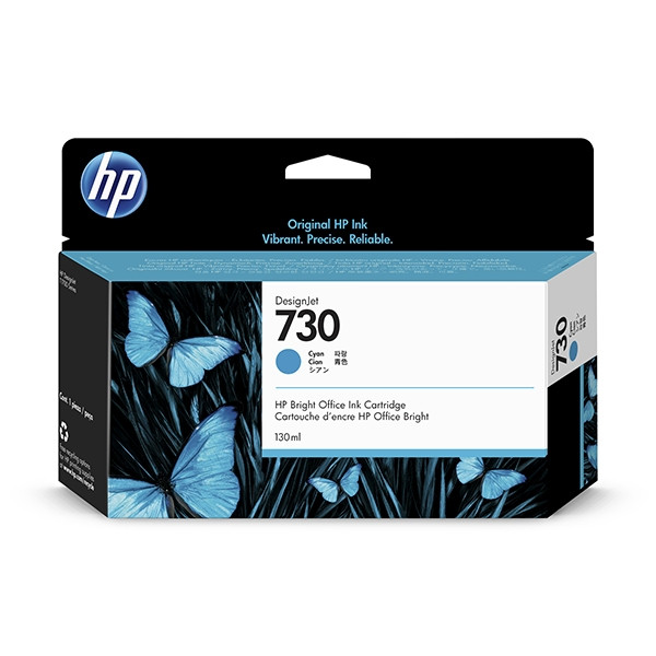 HP 730 (P2V62A) tusz niebieski, oryginalny P2V62A 055252 - 1