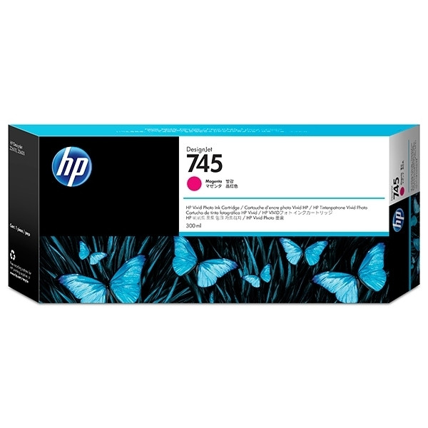 HP 745 (F9K01A) tusz czerwony o zwiększonej pojemności, oryginalny F9K01A 055098 - 1