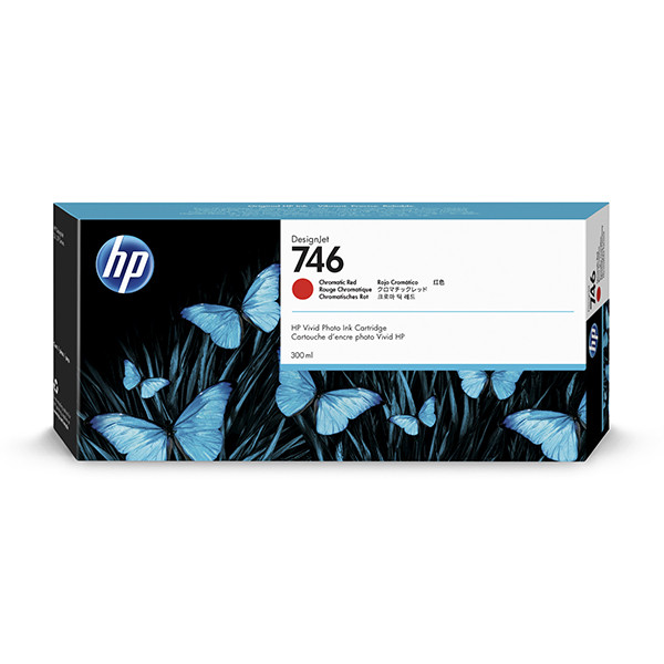 HP 746 (P2V81A) tusz chromatyczny czerwony, oryginalny P2V81A 055336 - 1