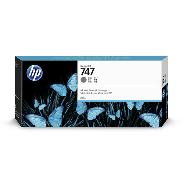 HP 747 (P2V86A) tusz szary, oryginalny P2V86A 055348 - 1