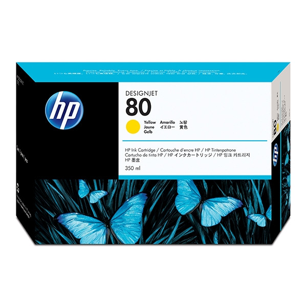 HP 80 (C4848A) tusz żółty, zwiększona pojemność, oryginalny C4848A 031165 - 1