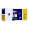 HP 83 (C4963A) żółta głowica drukująca UV i gniazdo czyszczące, oryginalna 031650 - 1