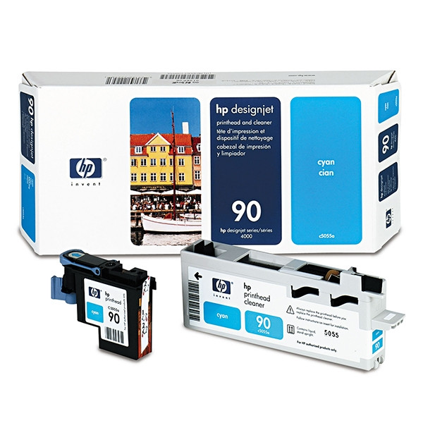 HP 90 (C5055A) niebieska głowica drukująca i gniazdo czyszczące, oryginalna C5055A 030605 - 1