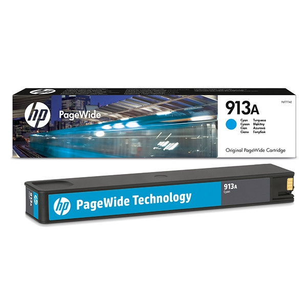 HP 913A (F6T77AE) tusz niebieski, oryginalny F6T77AE 054908 - 1