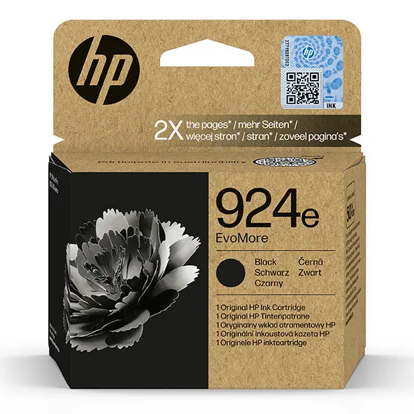 HP 924e EvoMore (4K0V0NE) tusz czarny, oryginalny 093430 - 1