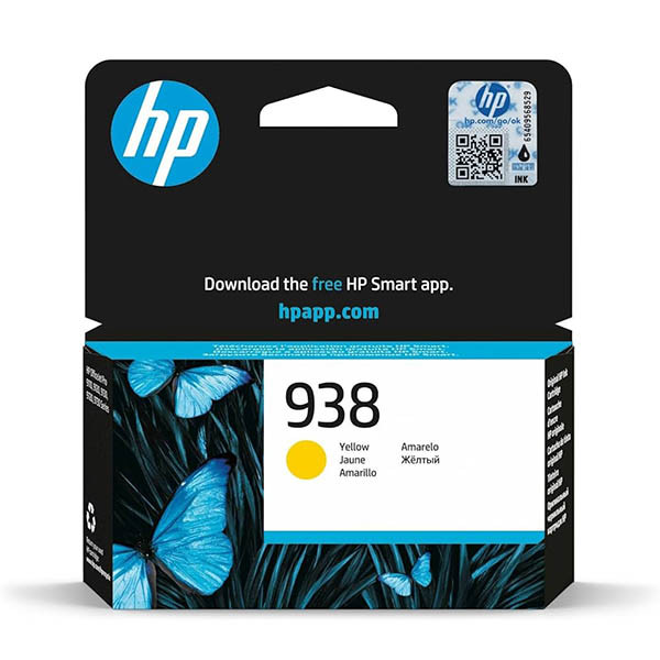 HP 938 (4S6X7PE) tusz żółty, oryginalny 093512 - 1