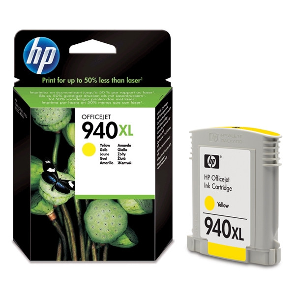 HP 940XL (C4909AE) tusz żółty, zwiększona pojemność, oryginalny C4909AE 044008 - 1