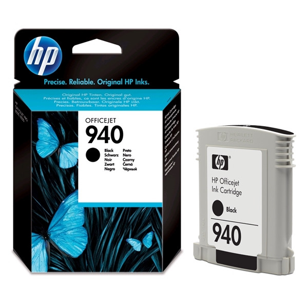 HP 940 (C4902AE) tusz czarny, oryginalny C4902AE 044000 - 1