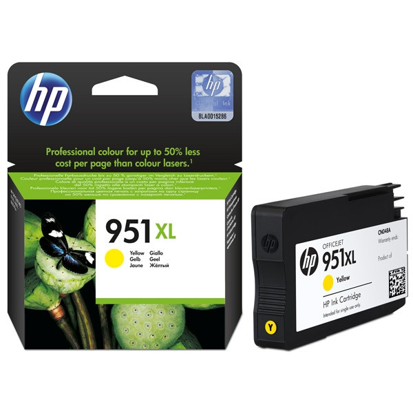 HP 951XL (CN048AE) tusz żółty, zwiększona pojemność, oryginalny CN048AE 044140 - 1