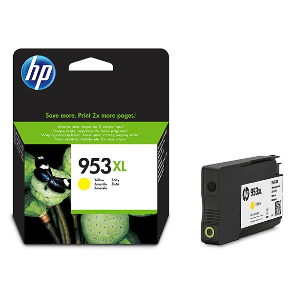 HP 953XL (F6U18AE) tusz żółty, zwiększona pojemność, oryginalny F6U18AE 044542 - 1