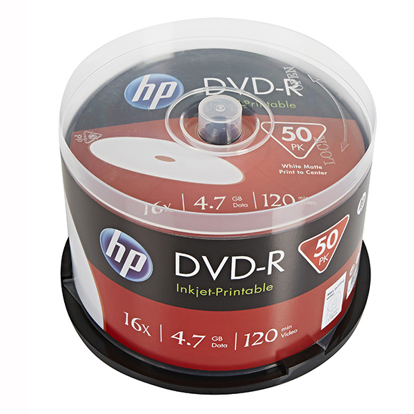 HP DME00025WIP-3, DVD-R 4.7GB 16x, do nadruku, 50 szt. DME00025WIP-3 833216 - 1