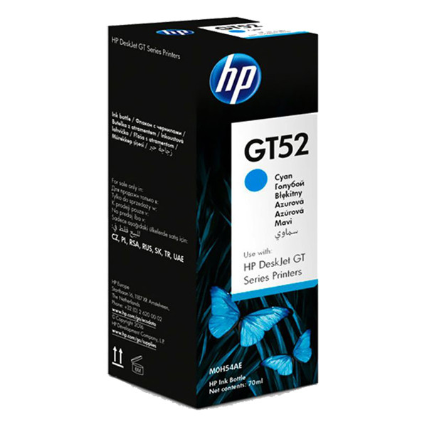 HP GT52 (M0H54AE) tusz niebieski, oryginalny M0H54AE 030690 - 1