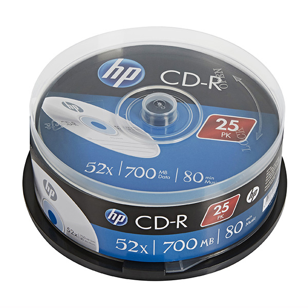 HP Płyta CD-R HP CRE00015-3, 700MB 52x, 25 szt. CRE00015-3 833195 - 1