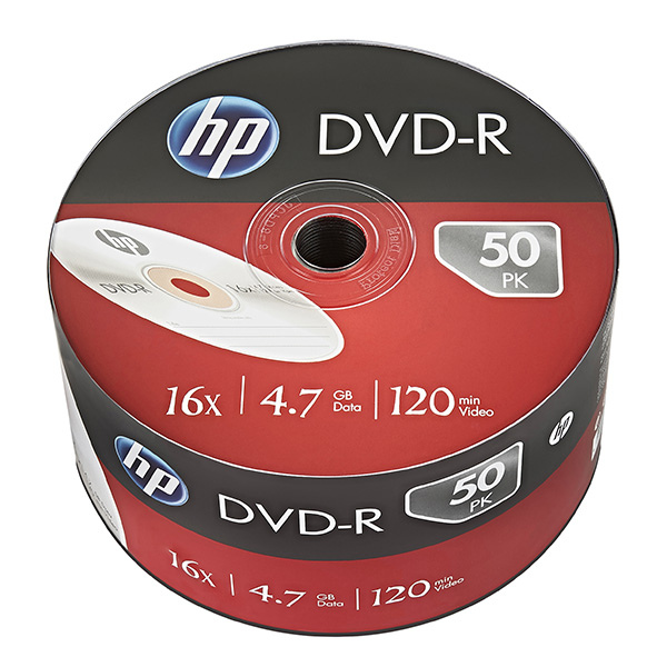 HP Płyta DVD-R HP DME00070-3, 4.7GB 16x, 50 szt. DME00070-3 833213 - 1