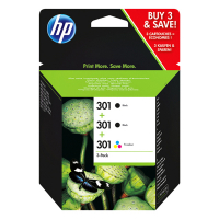 HP Pakiet HP 301 (E5Y87EE)  2 x czarny + kolor, oryginalny E5Y87EE 055290