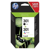 HP Pakiet HP 301 (N9J72AE) tusz czarny + kolor, oryginalny N9J72AE 044518
