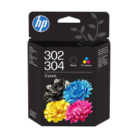 Pakiet HP 302/304 (B82L1AE) czarny + kolor, oryginalny 055630