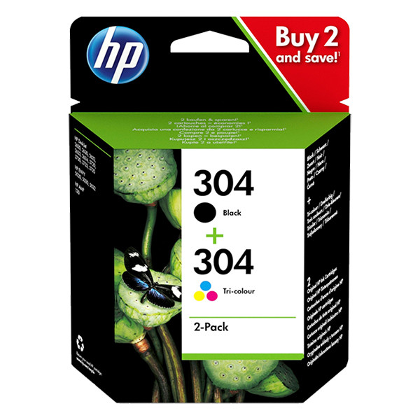 HP Pakiet HP 304 (3JB05AE) tusz czarny + kolor, oryginalny 3JB05AE 044598 - 1