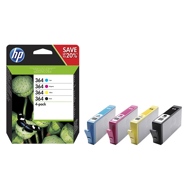 HP Pakiet HP 364 (N9J73AE) tusz czarny + 3 kolory, oryginalny N9J73AE 044520 - 1