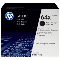 HP Pakiet HP 64XD (CC364XD) 2 x toner czarny zwiększona pojemność, oryginalny CC364XD 039910