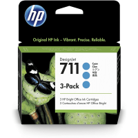 HP Pakiet HP 711 (CZ134A) 3 x tusz niebieski, oryginalny CZ134A 044204