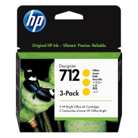 HP Pakiet HP 712 (3ED79A) 3 x tusz żółty, oryginalny 3ED79A 653022