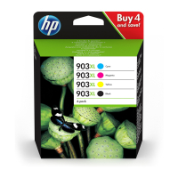 HP Pakiet HP 903XL (3HZ51AE) tusz czarny + 3 kolory, oryginalny 3HZ51AE 160186