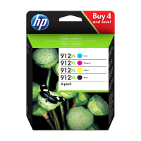 HP Pakiet HP 912XL tusz czarny + 3 kolory, oryginalny 3YP34AE 3YP34AE301 653000