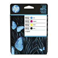 HP Pakiet HP 912 (6ZC74AE) tusz czarny + 3 kolory, oryginalny 6ZC74AE 044716