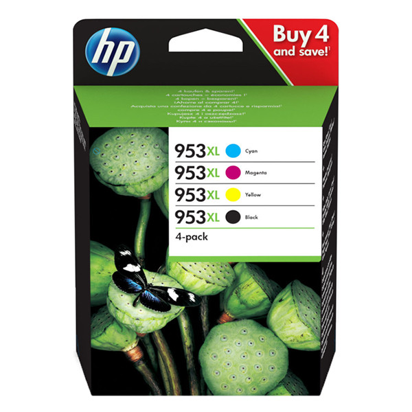 HP Pakiet HP 953XL (3HZ52AE) tusz czarny + 3 kolory, oryginalny 3HZ52AE 055370 - 1