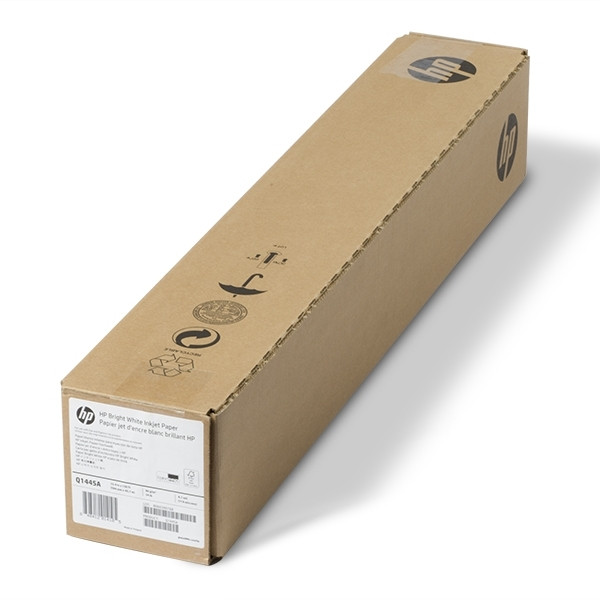 HP Q1445A Bright White Inkjet rolka papieru matowego 594 mm  x 45,7 m (90 gramów) Q1445A 151014 - 1