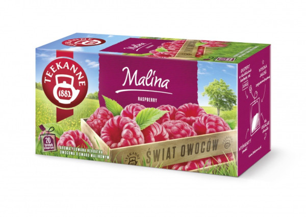 Herbata Teekanne Świat Owoców, Malina, 20 torebek 700326 - 1