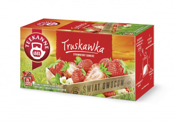 Herbata Teekanne World of Fruits, Truskawka, 20 torebek 700338 - 1