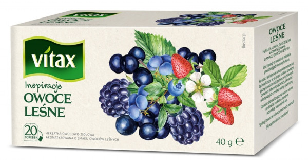 Herbata Vitax isnpiracje, owoce leśne, 20 torebek 700314 - 1