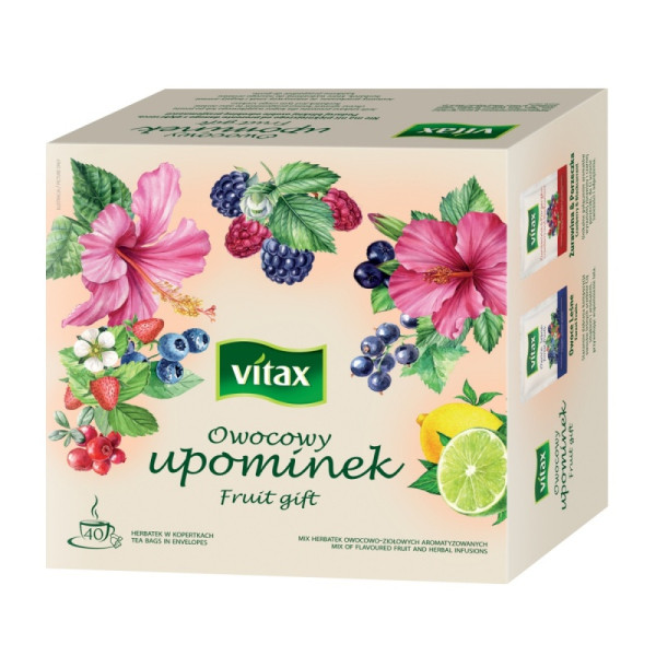 Herbata Vitax, owocowy upominek, 40 torebek 700317 - 1
