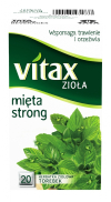 Herbata Vitax, ziołowa, mocna mięta, 20 torebek 700323 - 1