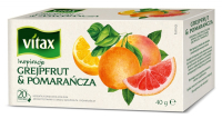 Herbata, grejpfrut i pomarańcza, Vitax, 20 torebek 700308