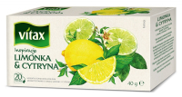 Herbata limonka z cytryną, Vitax, 20 torebek 700307