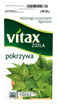 Herbata ziołowa Vitax, pokrzywa, 20 torebek 700318