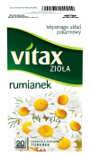 Herbata ziołowa Vitax, rumianek, 20 torebek 700319 - 1