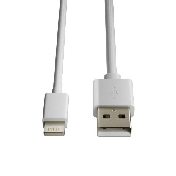 Kabel Lightning / USB-A, 0,5m, biały, 123drukuj 302264 - 1