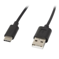 Kabel USB-C / USB-A 2.0, 1,8m Lanberg, czarny CA-USBO-10CC-0018-BK 246814