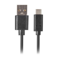Kabel USB-C / USB-A QC 3.0, 1m Lanberg, czarny CA-USBO-20CU-0010-BK 246812