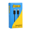 Kabel USB-C / USB-C, 0,5 m, czarny, 123drukuj 302318 - 2
