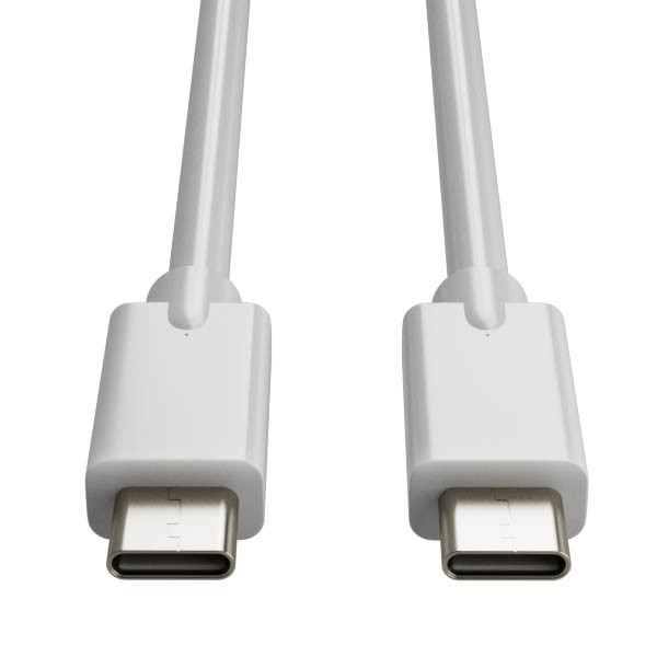 Kabel USB-C / USB-C, 2 m, biały, 123drukuj (Apple) 302270 - 1